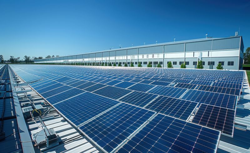 Commercial Solar Installation detail