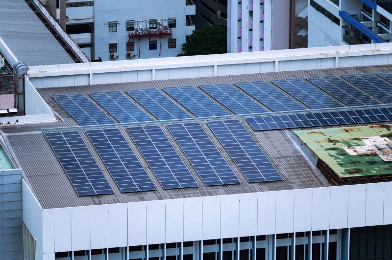 Commercial Solar Installation detail