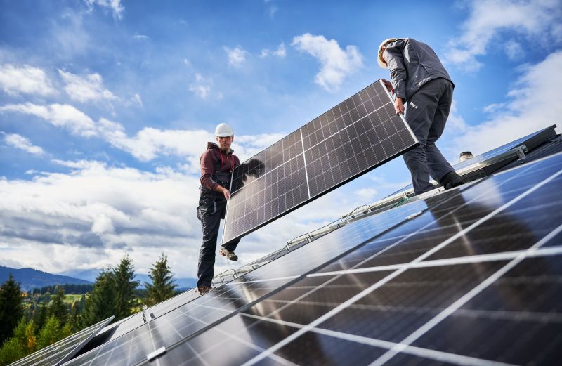 Roof Solar Installation detail