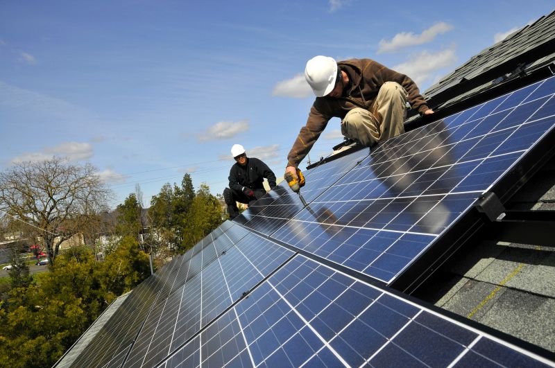 Roof Solar Installation detail