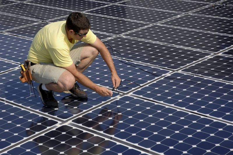 Roof Solar Panel Repair detail